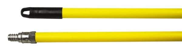 Weiler - 60 x 15/16" Metal Squeegee Handle - Threaded Connection, Yellow - Apex Tool & Supply