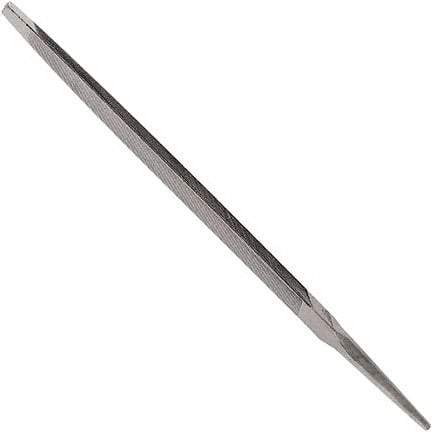 Anglo American - 6" Long, Bastard Cut, Taper American-Pattern File - Single Cut, 0.35" Overall Thickness, Tang - Apex Tool & Supply