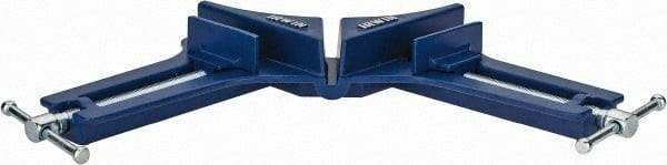 Irwin - Fixed Angle, 2 Axes, 1-7/16" Jaw Height, 3" Max Capacity, Corner Clamp - 90° Clamping Angle, 1-1/4" Throat Depth - Apex Tool & Supply