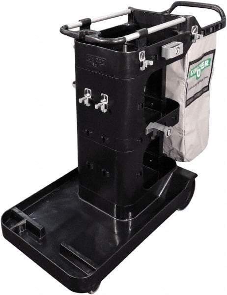 Unger - 35 Gal Plastic Janitor Cart - 22-1/2" Width - Apex Tool & Supply