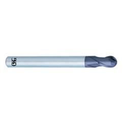 1/16" Dia. - 1-1/2" OAL - Solid Carbide - Ball Nose HP End Mill-2 FL - Apex Tool & Supply