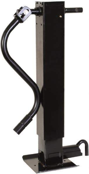 Buyers Products - Square Sidewind Trailer Jack - 12,000 Lb Load Capacity, 31 to 57" Service Height - Apex Tool & Supply