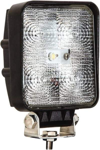 Buyers Products - 12 to 24 Volt, Clear Flood Beam Light - 1.2 Amps, 1,050 Lumens, 5 LED Lamp - Apex Tool & Supply