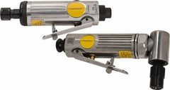 Value Collection - 1/4" Collet, Straight Handle, Air Straight Die Grinder - 22,000 RPM, Rear Exhaust, 4 CFM, 0.45 hp, 90 psi, 1/4 NPT Inlet - Apex Tool & Supply