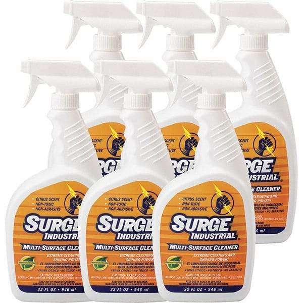 Surge Industrial - 32 oz Spray Bottle All-Purpose Cleaner - Liquid, Neutral pH, Citrus - Apex Tool & Supply