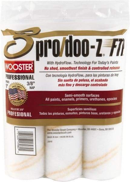 Wooster Brush - 3/8" Nap, 9" Wide Paint Roller - Medium Texture, Woven - Apex Tool & Supply