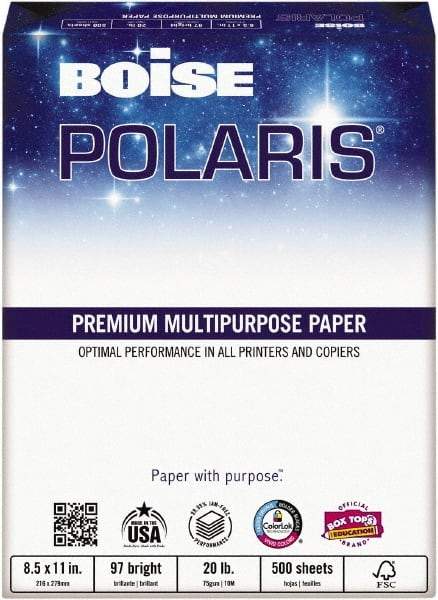 Boise - 2,500 Sheets White Photo Paper - Use with Laser Printers, Inkjet Printers, Copiers - Apex Tool & Supply