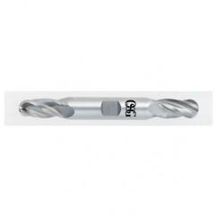 1/4" Dia. - 3-3/8" OAL - Bright CBD - Double - Ball Nose SE EM - 4 FL - Apex Tool & Supply