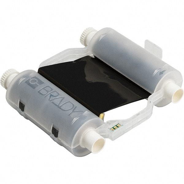 Brady - 4.33" Wide, Black Resin Ribbon 1 Black Ribbon Cartridge - For BBP30 Label Printer, BBP33 Label Printer, BBP35 Multicolor Sign & Label Printer, BBP37 Color & Cut Sign & Label Printer, BradyPrinter S3100, BBP31 Sign & Label Printer - Apex Tool & Supply