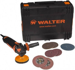 WALTER Surface Technologies - 4-1/2" Pad Diam, 2,000 to 7,000 RPM, 13.5 Amp, Handheld Electric Polisher - 120 Volt - Apex Tool & Supply