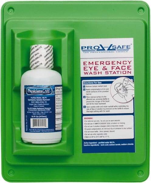 PRO-SAFE - 16 oz, Disposable Eyewash Single Station - Approved by FDA - Apex Tool & Supply
