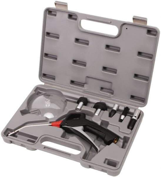 Value Collection - 7 Piece Nylon Air Gun Kit - 1/4 NPT Inlet, 145 Max psi, Nylon Hose - Apex Tool & Supply