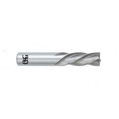 1 Dia. x 4 Overall Length 4-Flute Square End Solid Carbide SE End Mill-Round Shank-Center Cutting-Uncoated - Apex Tool & Supply