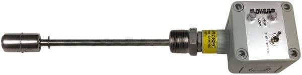 Flowline - 0.812 Inch Diameter x 2 Ft. Long, Liquid Level Sensor and Probe High Level Alarm, 55 Gallon Drum Alarm - 9 VDC Volts, Stainless Steel - Apex Tool & Supply