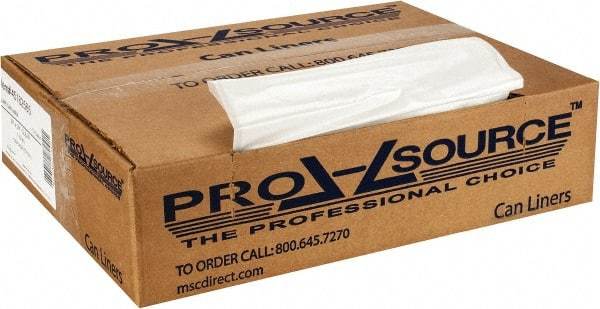 PRO-SOURCE - 1.25 mil Thick, Heavy-Duty Trash Bags - 33" Wide x 39" High, Clear - Apex Tool & Supply