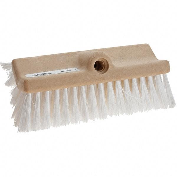 Weiler - Synthetic Scrub Brush - 10" Long Head, White - Apex Tool & Supply