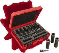 Milwaukee Tool - 9 Piece 1/2" Drive Deep Well Impact Socket Set - Apex Tool & Supply