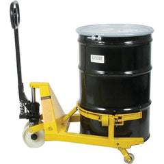 Wesco Industrial Products - 660 Lb Load Capacity, 55 Gal Drum Lifter - 28-1/2" Wide x 47-1/2" High, 3 Steel Wheels - Apex Tool & Supply