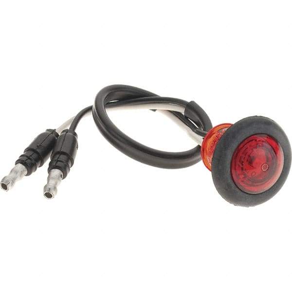 Truck-Lite - 3/4" Long, 0.05 Amp, LED Side Marker Light Kit - 12 Volts, Red - Apex Tool & Supply