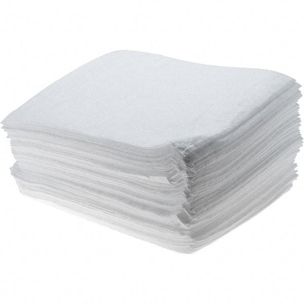 Brady SPC Sorbents - 19.45 Gal Capacity per Package, Oil Only Pad - 18" Long x 15" Wide, White - Apex Tool & Supply