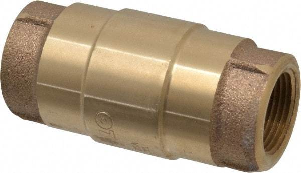 Strataflo - 3/4" Brass Check Valve - Inline, FNPT x FNPT, 200 WOG - Apex Tool & Supply