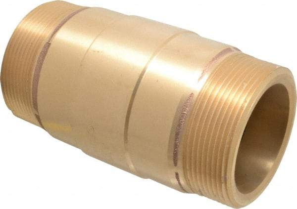 Strataflo - 3" Brass Check Valve - Inline, MNPT x MNPT, 200 WOG - Apex Tool & Supply