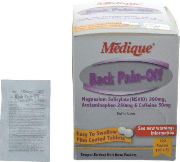 Medique - Back Pain-Off Tablets - Headache & Pain Relief - Apex Tool & Supply