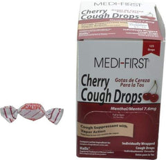 Medique - Cherry Flavor Medi-First Cough Drops Lozenges - Sore Throat Relief - Apex Tool & Supply