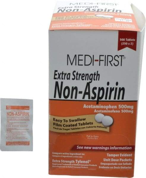 Medique - Medi-First Extra-Strength Non-Aspirin Tablets - Headache & Pain Relief - Apex Tool & Supply