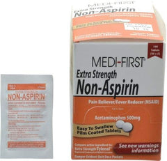 Medique - Medi-First Extra-Strength Non-Aspirin Tablets - Headache & Pain Relief - Apex Tool & Supply