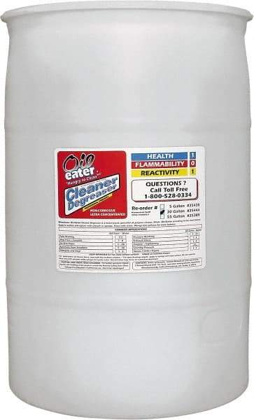 Oil Eater - 2-Butoxyethanol Multipurpose Cleaner/Degreaser - 55 Gal Drum - Apex Tool & Supply