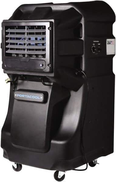 PortaCool - 30 Gal Capacity, 0.5 hp, 3,600 CFM Evaporative Cooler - 8 Amp Rating, 110/115 Volts, Infinitely Variable Speed - Apex Tool & Supply