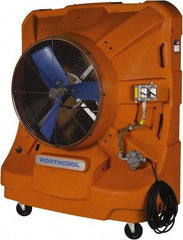 PortaCool - 36" Blade, 45 Gal Capacity, 1.5 hp, 12,500 CFM Evaporative Cooler - 14.8 Amp Rating, 120 Volts, Single Speed - Apex Tool & Supply