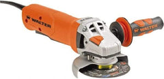 WALTER Surface Technologies - 4" Wheel Diam, 10,500 RPM, Corded Angle & Disc Grinder - 5/8-11 Spindle - Apex Tool & Supply