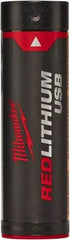 Milwaukee Tool - 4 Volt Lithium-Ion Power Tool Battery - 2.5 Ahr Capacity, 2 hr Charge Time, Series RED LITHIUM - Apex Tool & Supply