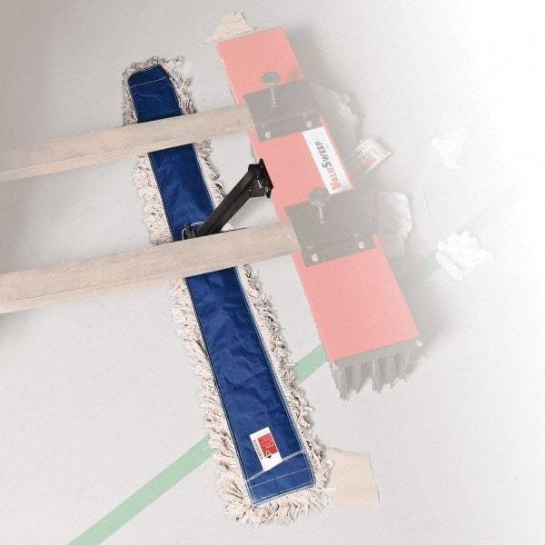 Sweepex - 6" Long x 9-1/2" Wide Sweeper Dust Mop Kit - Soft Cotton Bristles, For Use with ValuSweep Broom - Apex Tool & Supply