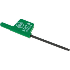 Wiha - T6 Torx Key - Flag-Style, 35mm Length Under Head, 2.6" OAL - Apex Tool & Supply