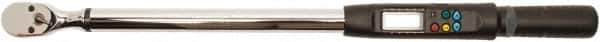 Proto - 1/2" Drive Electronic Torque Wrench - 12-1/2 Ft/Lb to 250 Ft/Lb Torque, 0.1 Ft/Lb Graduation, Ratchet Head - Apex Tool & Supply