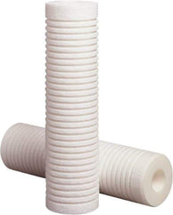 3M Purification - 2.6" OD, 10µ, Polypropylene Melt Blown-Thermal Bonded Cartridge Filter - 20" Long, Reduces High Capacity Sediments Filtration - Apex Tool & Supply