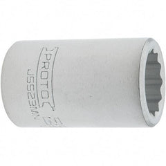 Proto - 3/4" Drive, Standard Hand Socket - 12 Points, 2.307" OAL, Steel, Full Polish Finish - Apex Tool & Supply