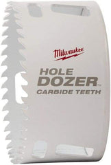 Milwaukee Tool - 4-1/4" Diam, 1-5/8" Cutting Depth, Hole Saw - Carbide-Tipped Saw, Toothed Edge - Apex Tool & Supply