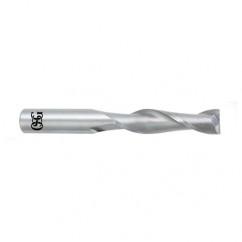 25mm Dia. x 127mm Overall Length 2-Flute Square End Solid Carbide SE End Mill-Round Shank-Center Cutting-Uncoated - Apex Tool & Supply