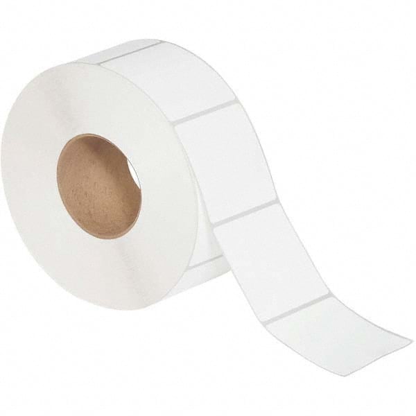 Value Collection - Pack of 6 Rolls, 2,000 Labels per Roll, 3" x 3" White Matte Coated Facestock Thermal Labels - Apex Tool & Supply
