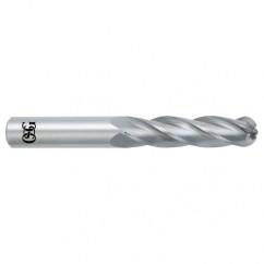 8mm Dia. - 76mm OAL - Bright CBD - Ball End SE EM - 4 FL - Apex Tool & Supply