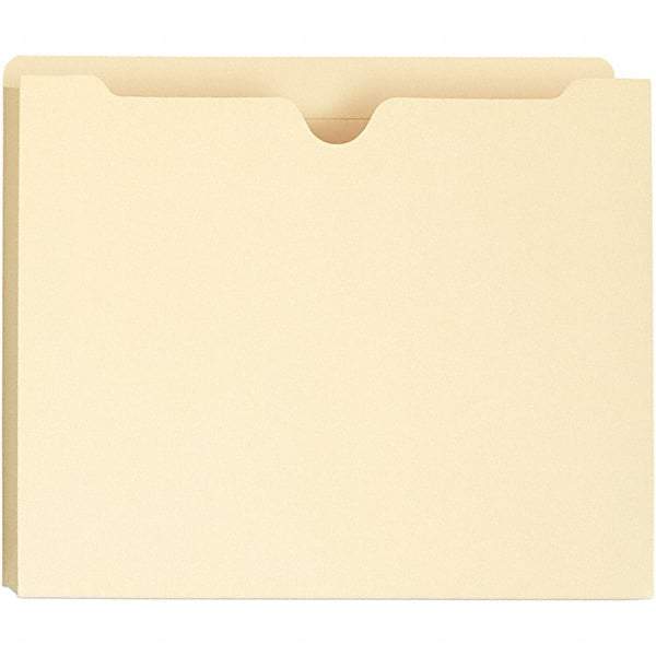 Universal One - 8-1/2 x 11", Letter Size, Manila, File Jacket - 11 Point Stock - Apex Tool & Supply