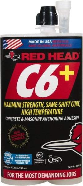 Red Head - Anchoring Adhesives Adhesive Material: Epoxy Volume (fl. oz.): 30.00 - Apex Tool & Supply