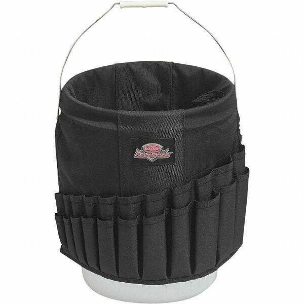 Bucket Boss - 44 Pocket General Purpose Holster - Polyester, Black, 11" Wide x 11" High - Apex Tool & Supply