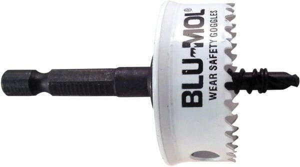 Disston - 1-3/8" Diam, 1/2" Cutting Depth, Hole Saw - Bi-Metal Saw, Toothed Edge - Apex Tool & Supply