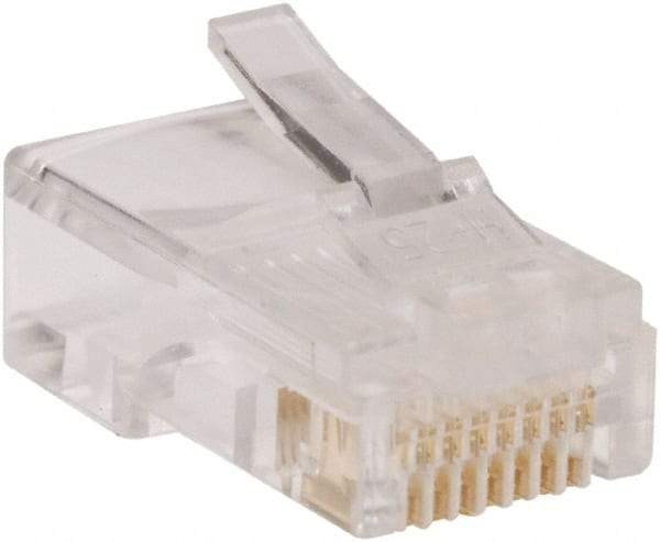 Tripp-Lite - Plugs - RJ45 Connector, Black, Use with Bulk Cat5/6 Cabling - Apex Tool & Supply