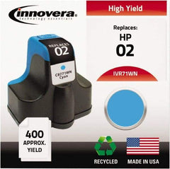 innovera - Cyan Inkjet Printer Cartridge - Use with HP Photosmart C5180, C6180, C7180, D6160, D7145, D7155, D7160, D7345, D7355, D7360, 3110, 3210, 3310, 8250 - Apex Tool & Supply